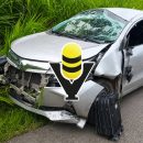 Volcadura de automóvil moviliza a cuerpos de emergencia en Tempoal