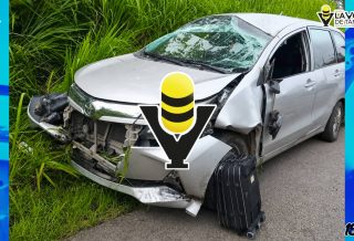 Volcadura de automóvil moviliza a cuerpos de emergencia en Tempoal