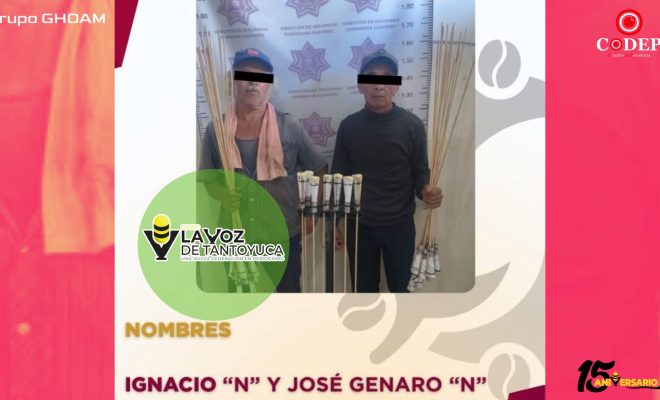 En Coatepec detienen a dos hombres por detonación de piroctenia sin autorización