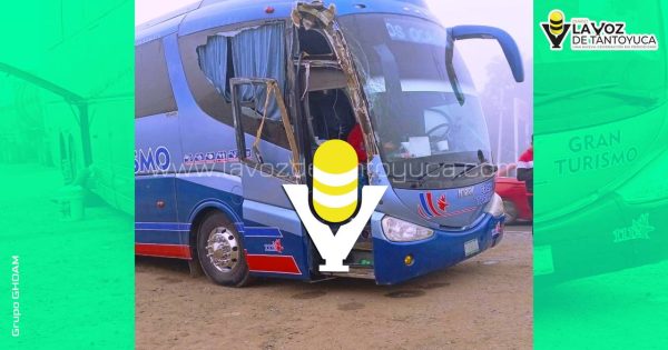 Se accidenta autobús que salió de Huejutla en Tamaulipas