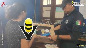 Recupera policía municipal caja robada tras rápida intervención, en Chicontepec