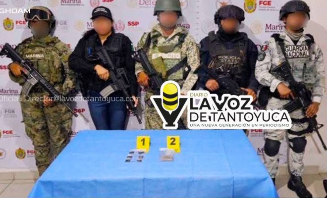 En Tempoal, en operativo de cateo, aseguran sustancias ilícitas