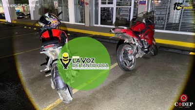 Intervienen a motociclistas por escapes ruidosos y falta de documentación en Tantoyuca