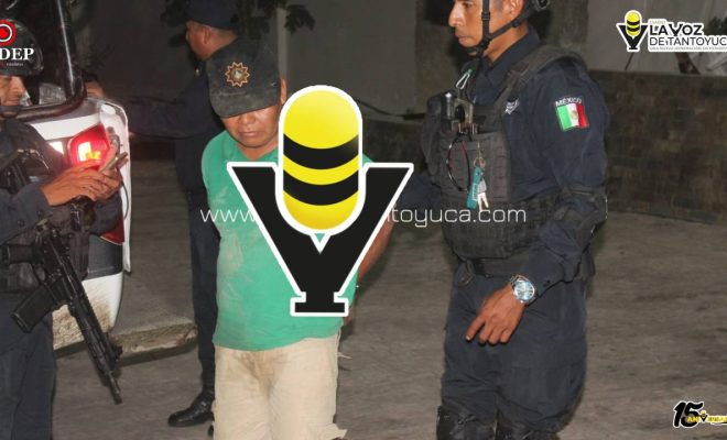 Detienen a sujeto agresivo en Tantoyuca; su familia pidió su detención