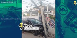 Destroza camioneta en pastoso choque 
