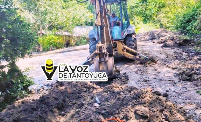 Gobierno Municipal pavimenta calle en la Ricardo Flores Magón