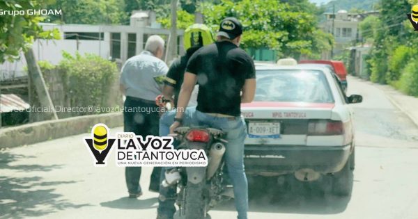 Motociclista choca por alcance sobre la Tametate