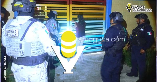 Policía Municipal de Tantoyuca frustra robo en Kinder de la Colonia Altamirano