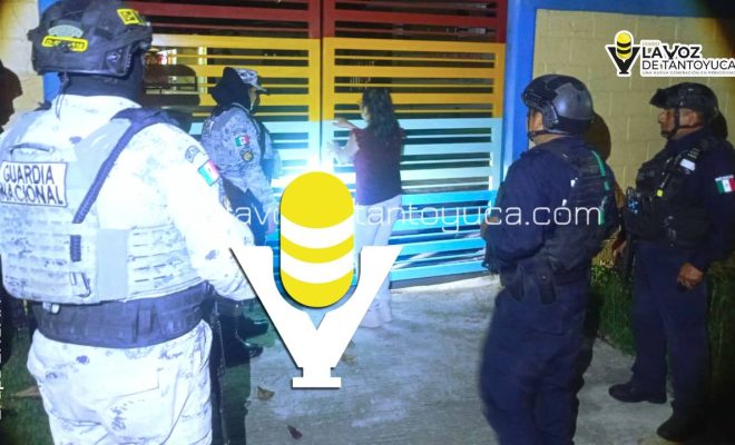 Policía Municipal de Tantoyuca frustra robo en Kinder de la Colonia Altamirano