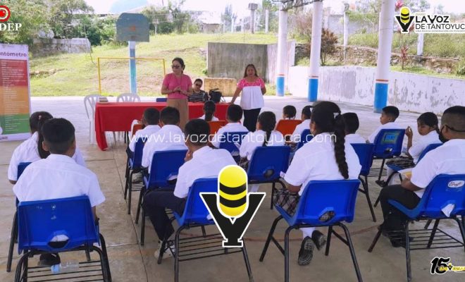 Imparten pláticas sobre acoso escolar y derechos infantiles en Primaria de Chicontepec