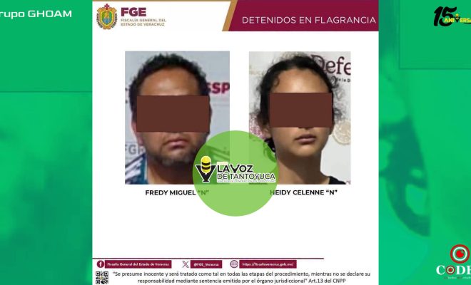 Operativo de cateo en Chicontepec deja dos detenidos y presuntas sustancias aseguradas