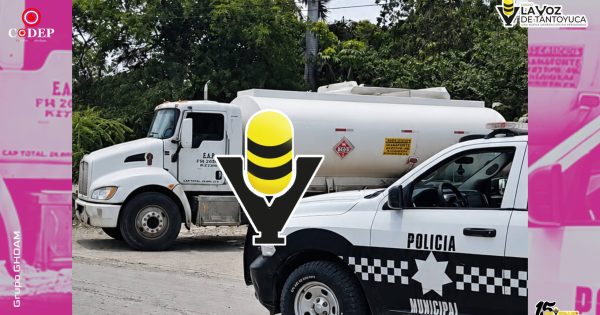 Aseguran pipa abandonada en Pánuco; autoridades despliegan operativo