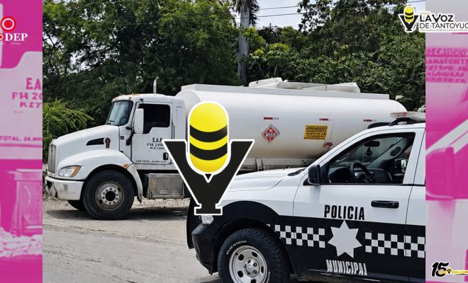 Aseguran pipa abandonada en Pánuco; autoridades despliegan operativo