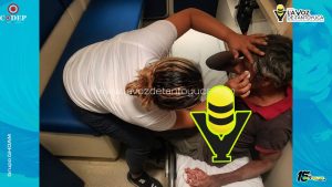 Auxilian a hombre tras caer de su propia altura 