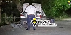 Ebrio impacta taxi y huye 