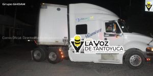 Aseguran tractocamión por causar daños al cableado eléctrico