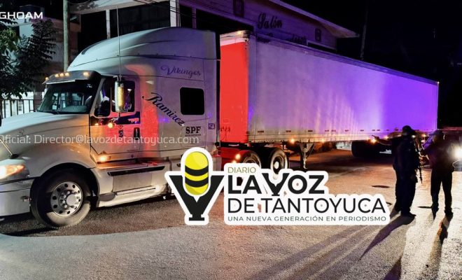 Aseguran tractocamión por causar daños al cableado eléctrico