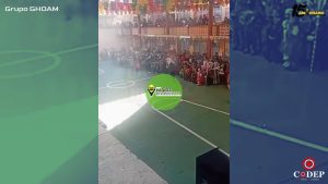 Quema de torito pirotécnico en la primaria Leona Vicario deja menores lesionados