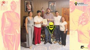 Recibe alcalde Roberto San Román invitación para apadrinar generación 2023 - 2026 del CBTis 71