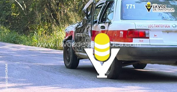 Automovilista provoca choque y huye en la San Sebastián - Chicontepec