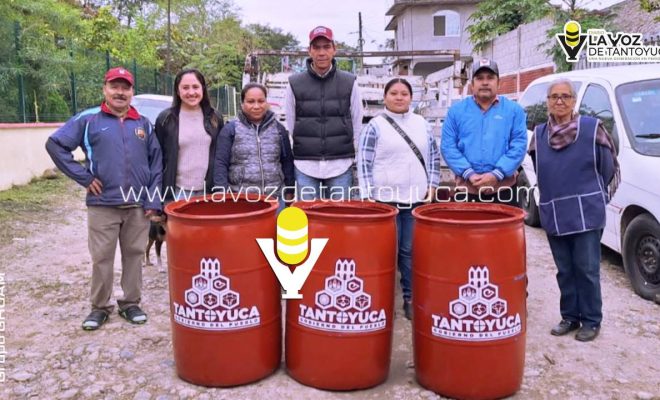 Entrega Ayuntamiento contenedores a comerciantes de San Sebastián