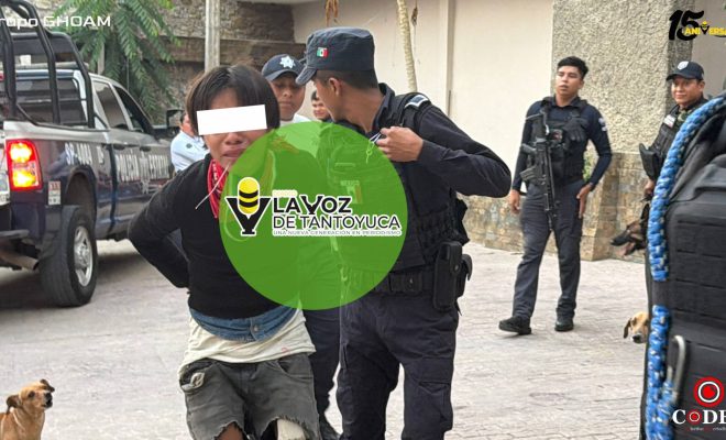 Policía Estatal atiende reporte ciudadano y mantiene el orden en Tantoyuca