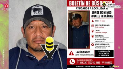 Misteriosa desaparición de taxista en Hidalgo mantiene en alerta a familiares y autoridades