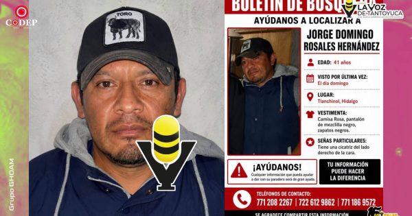 Misteriosa desaparición de taxista en Hidalgo mantiene en alerta a familiares y autoridades