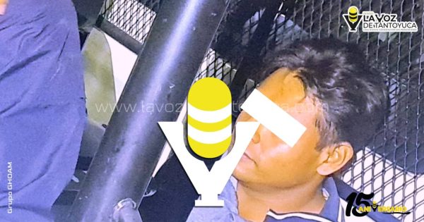 Policía Municipal detiene a sujeto agresivo en Tantoyuca