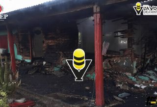 Protección Civil atiende incendio de vivienda en El Pabellón Tampamás, en Tantoyuca