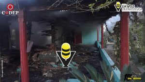 Protección Civil atiende incendio de vivienda en El Pabellón Tampamás, en Tantoyuca