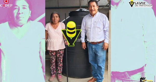 Impulsa Gobierno Municipal apoyo social con venta de tinacos a bajo costo en Chicontepec