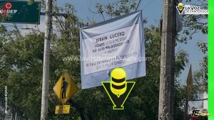 Dejan manta en Valles para exhibir a presunto deudor 