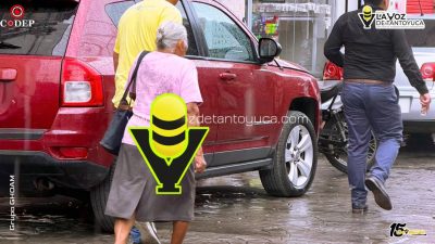 Automovilista arrolla a mujer y huye en el centro de Tantoyuca