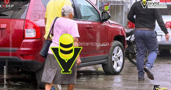 Automovilista arrolla a mujer y huye en el centro de Tantoyuca