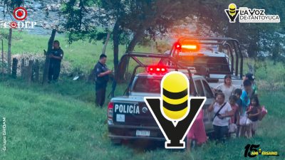 Rescatan a mujer de morir ahogada en Huejutla