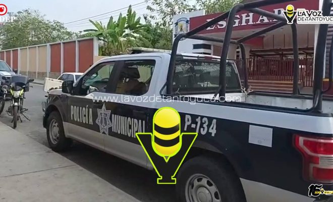 Realizan operativo en secundaria por presunta amenaza