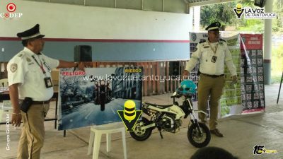 Tránsito del Estado impulsa cultura vial entre jóvenes en Ixhuatlán de Madero