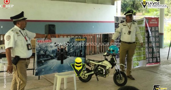 Tránsito del Estado impulsa cultura vial entre jóvenes en Ixhuatlán de Madero