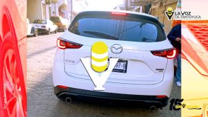 Choque por alcance en Tantoyuca deja solo daños materiales