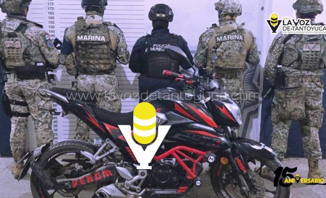 Aseguran moto con placas sobrepuestas en operativo preventivo