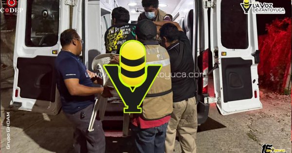 Joven resulta lesionado tras accidente en la Colonia La Pedrera
