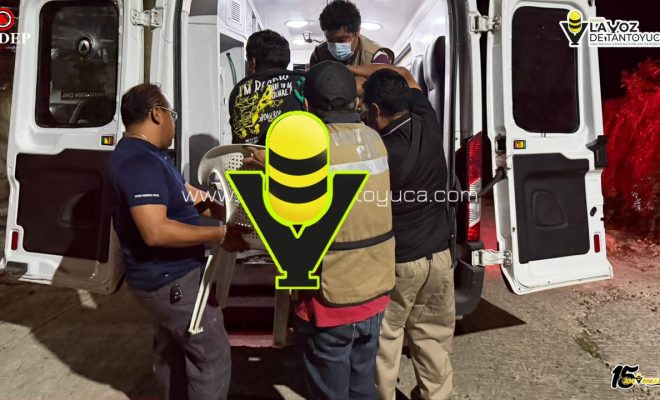 Joven resulta lesionado tras accidente en la Colonia La Pedrera