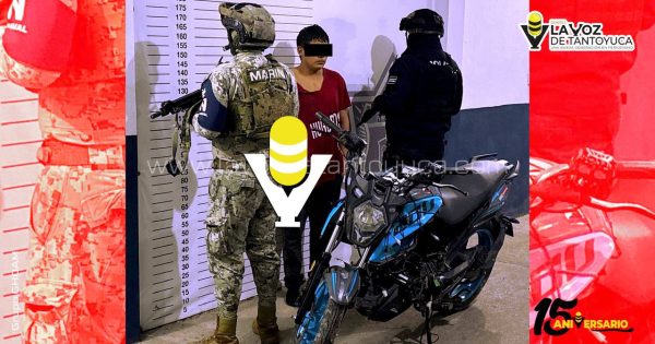 Cae presunto ladrón de motocicleta en Tuxpan tras reporte ciudadano