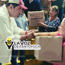 Roberto San Román entrega apoyos a locatarios afectados por lluvias del mercado municipal