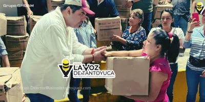 Roberto San Román entrega apoyos a locatarios afectados por lluvias del mercado municipal