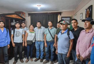 Alcalde Edvino Hernández impulsa la rehabilitación del camino La Lima - Atozka