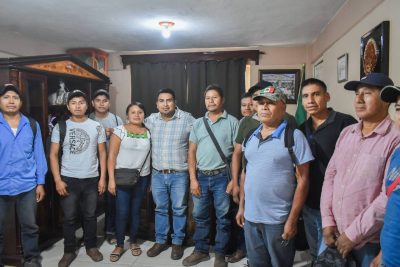 Alcalde Edvino Hernández impulsa la rehabilitación del camino La Lima - Atozka