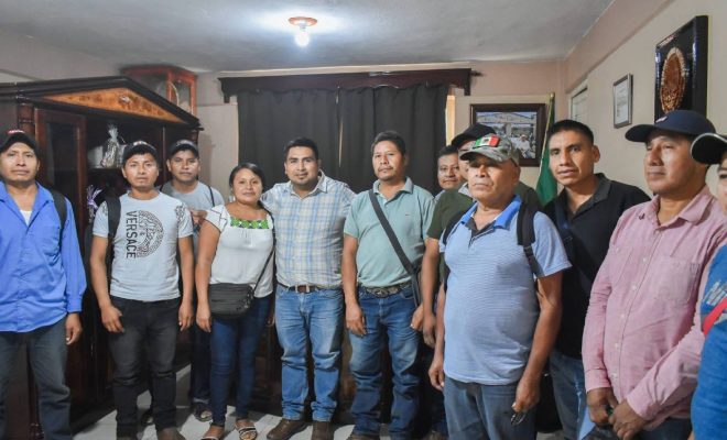 Alcalde Edvino Hernández impulsa la rehabilitación del camino La Lima - Atozka