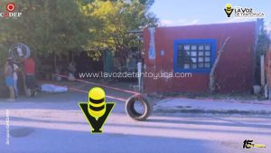 Muere hombre tras explotarle llanta en Vulcanizadora 